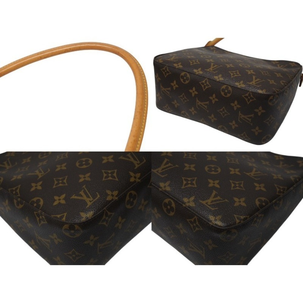 LOUIS VUITTON Looping Brown One Shoulder Hobo Bag Monogram Leather Brown - Picture 7 of 8